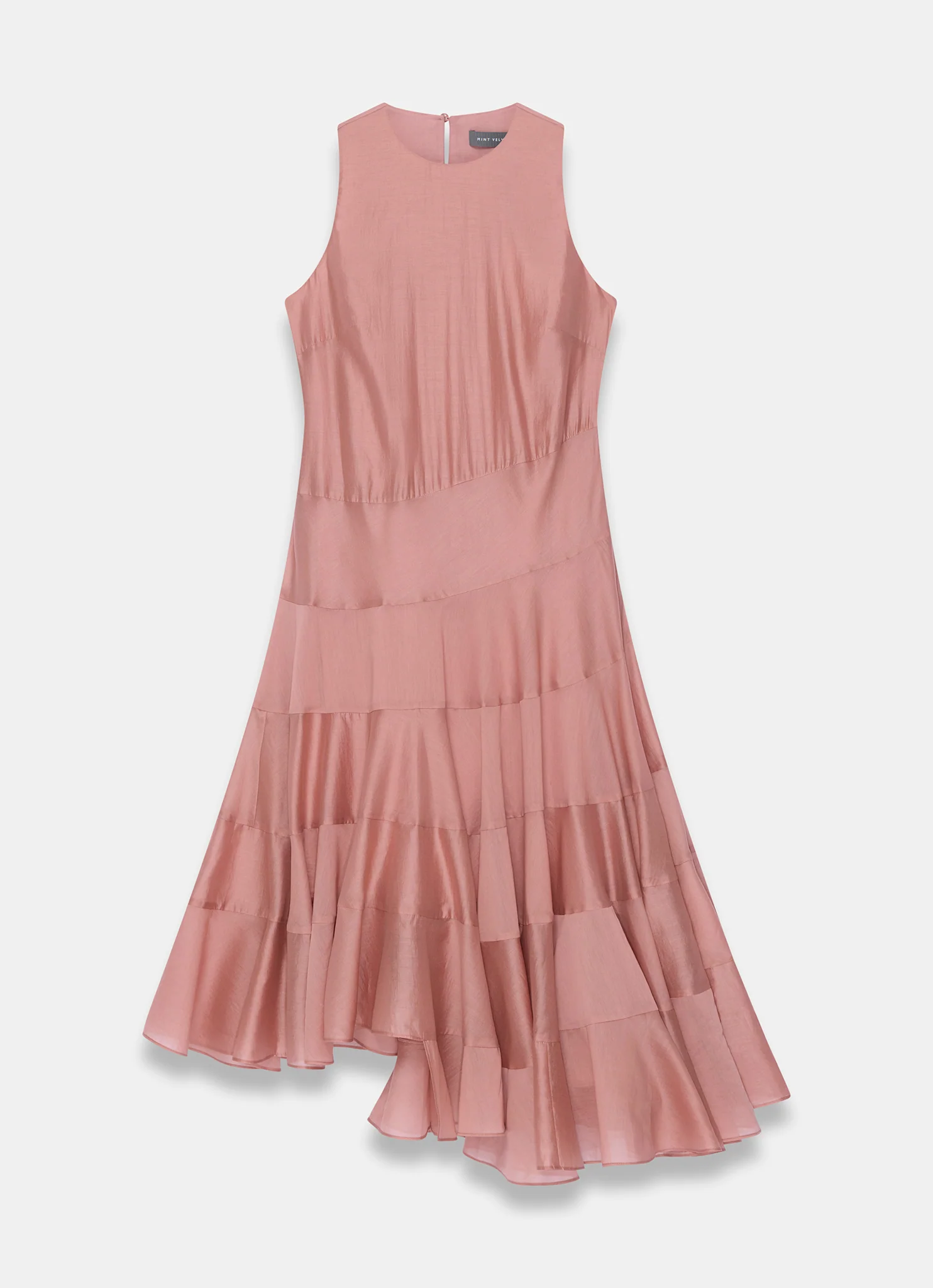 984-pink-asymmetric-tiered-midi-dress-7.webp Pink Asymmetric Tiered Midi Dress