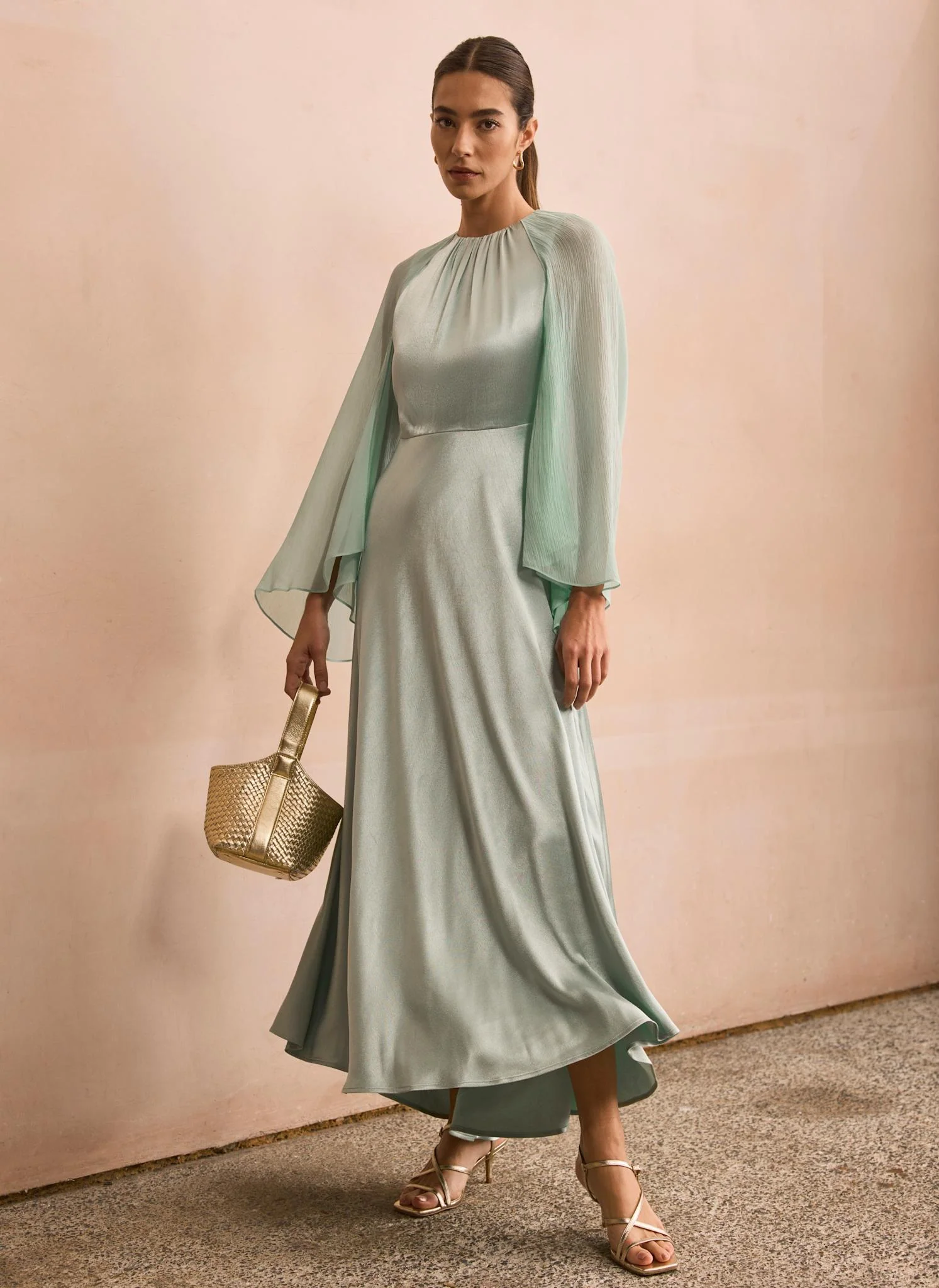 9856-blue-satin-cape-maxi-dress-2.webp Blue Satin Cape Maxi Dress