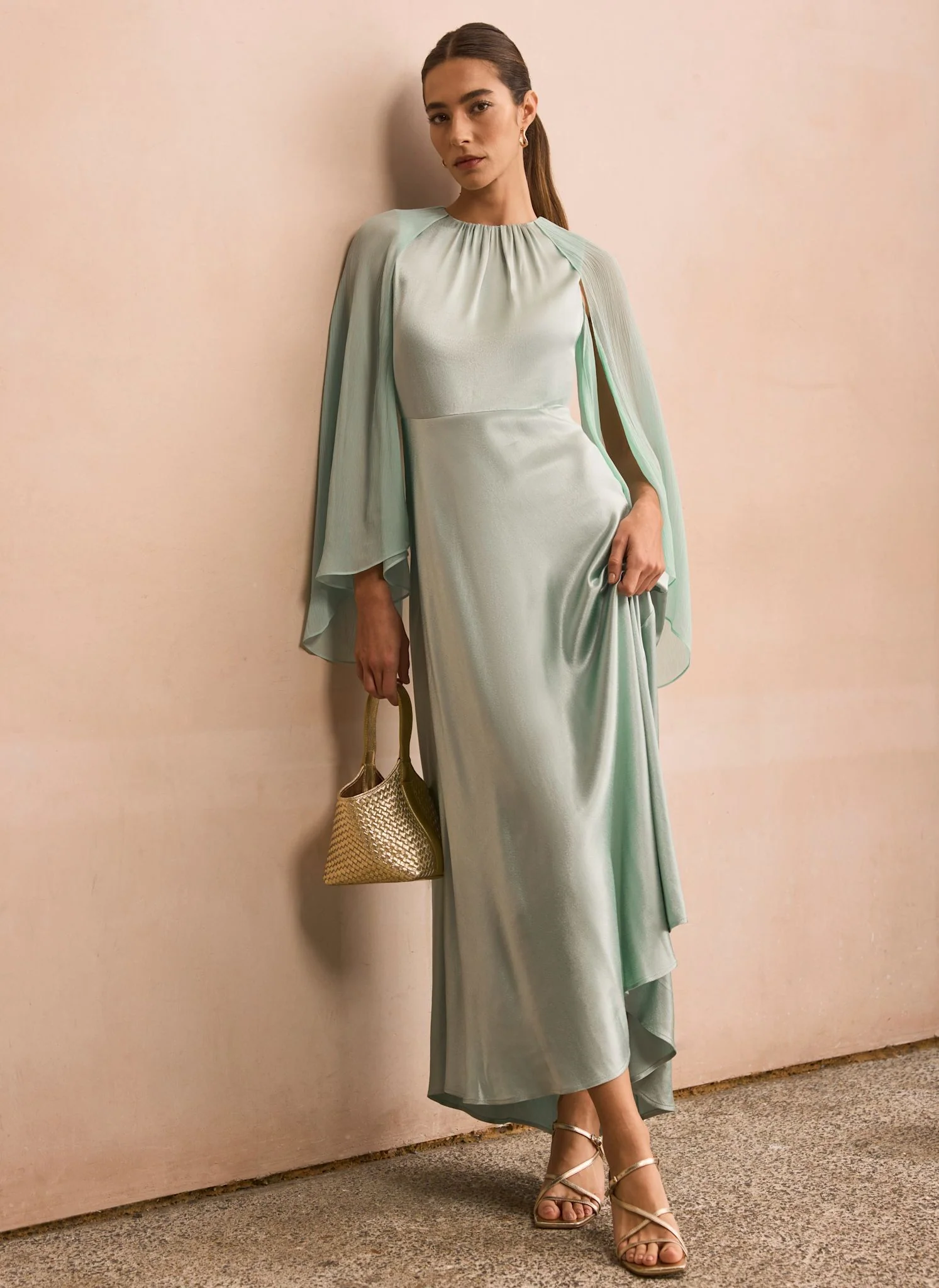 9856-blue-satin-cape-maxi-dress-4.webp Blue Satin Cape Maxi Dress