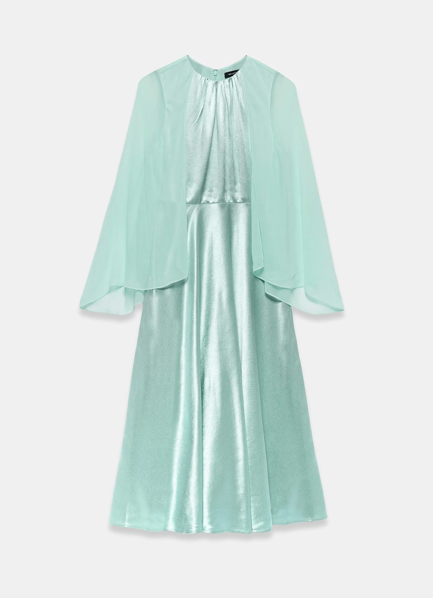 9856-blue-satin-cape-maxi-dress-7.webp Blue Satin Cape Maxi Dress