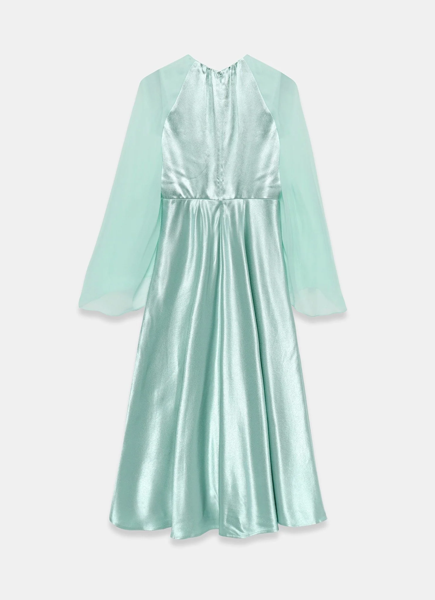 9856-blue-satin-cape-maxi-dress-8.webp Blue Satin Cape Maxi Dress