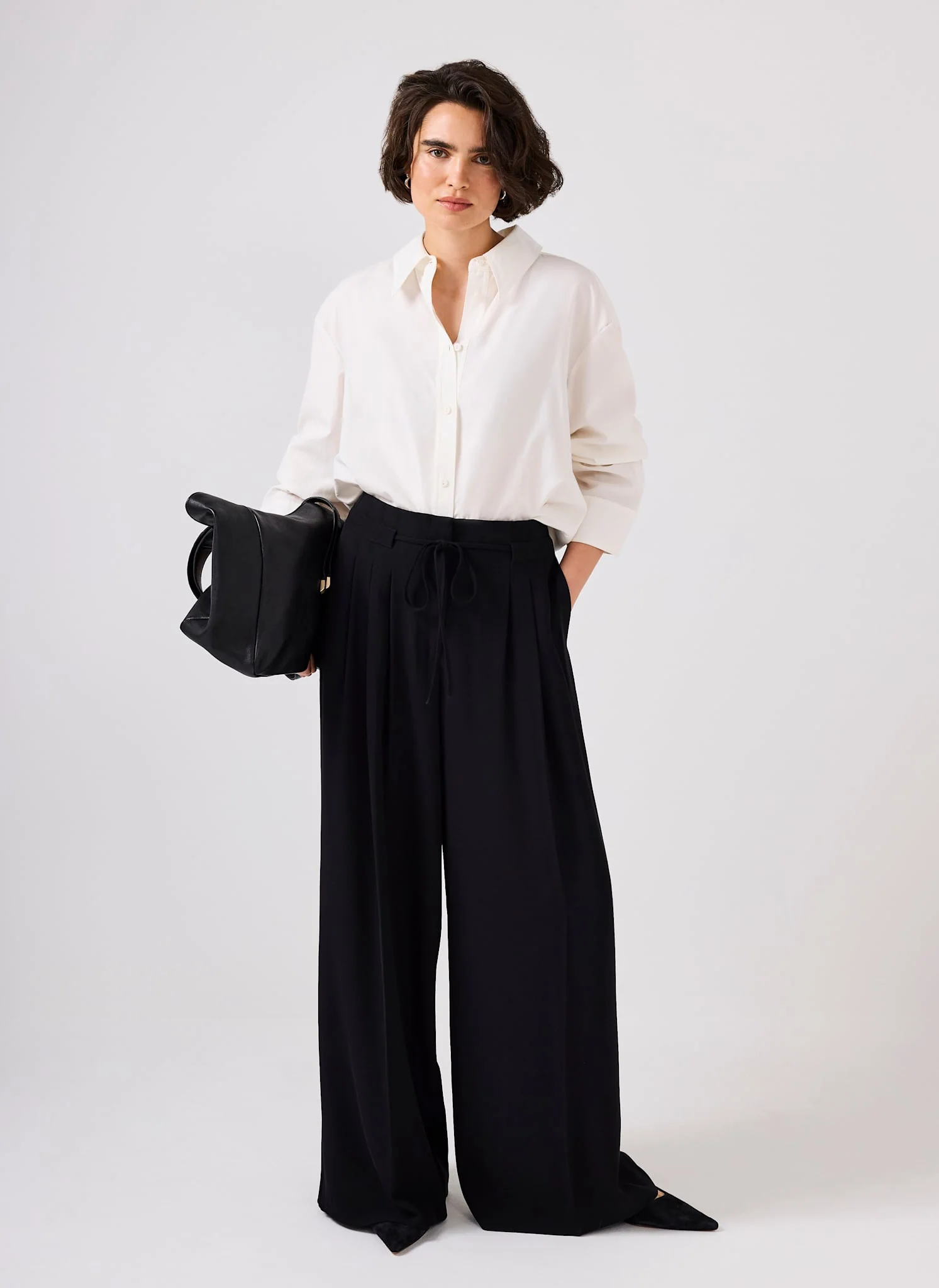 9906-black-tie-waist-pleated-wide-trousers-1.webp Black Tie Waist Pleated Wide Trousers
