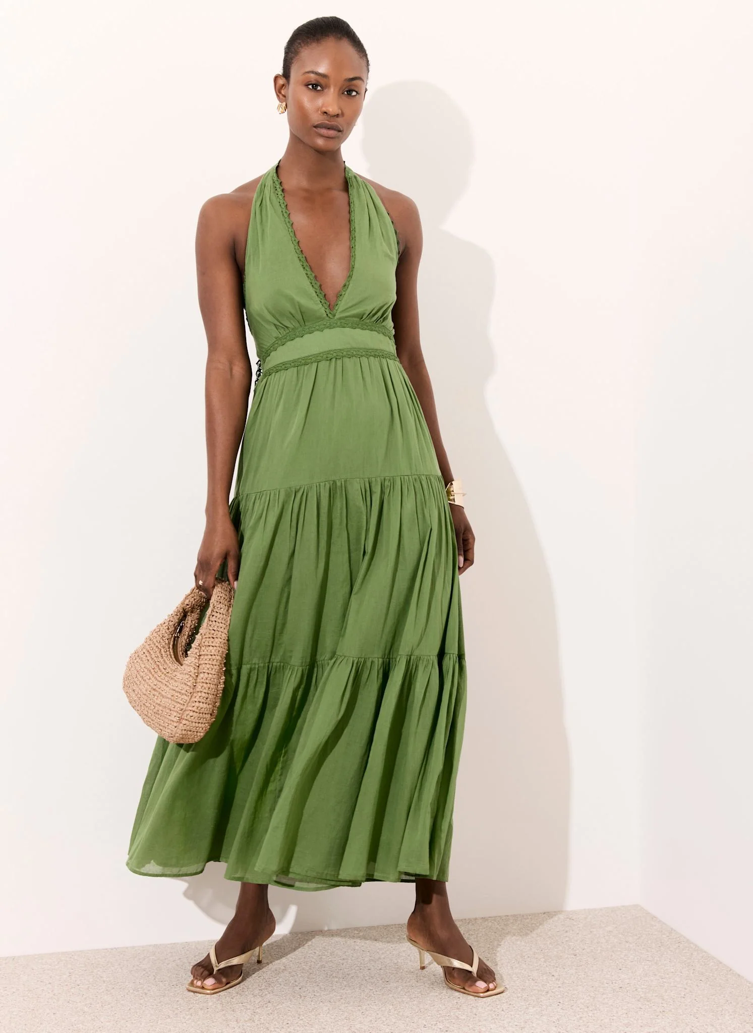 9962-green-cotton-halter-maxi-dress-5.webp Green Cotton Halter Maxi Dress