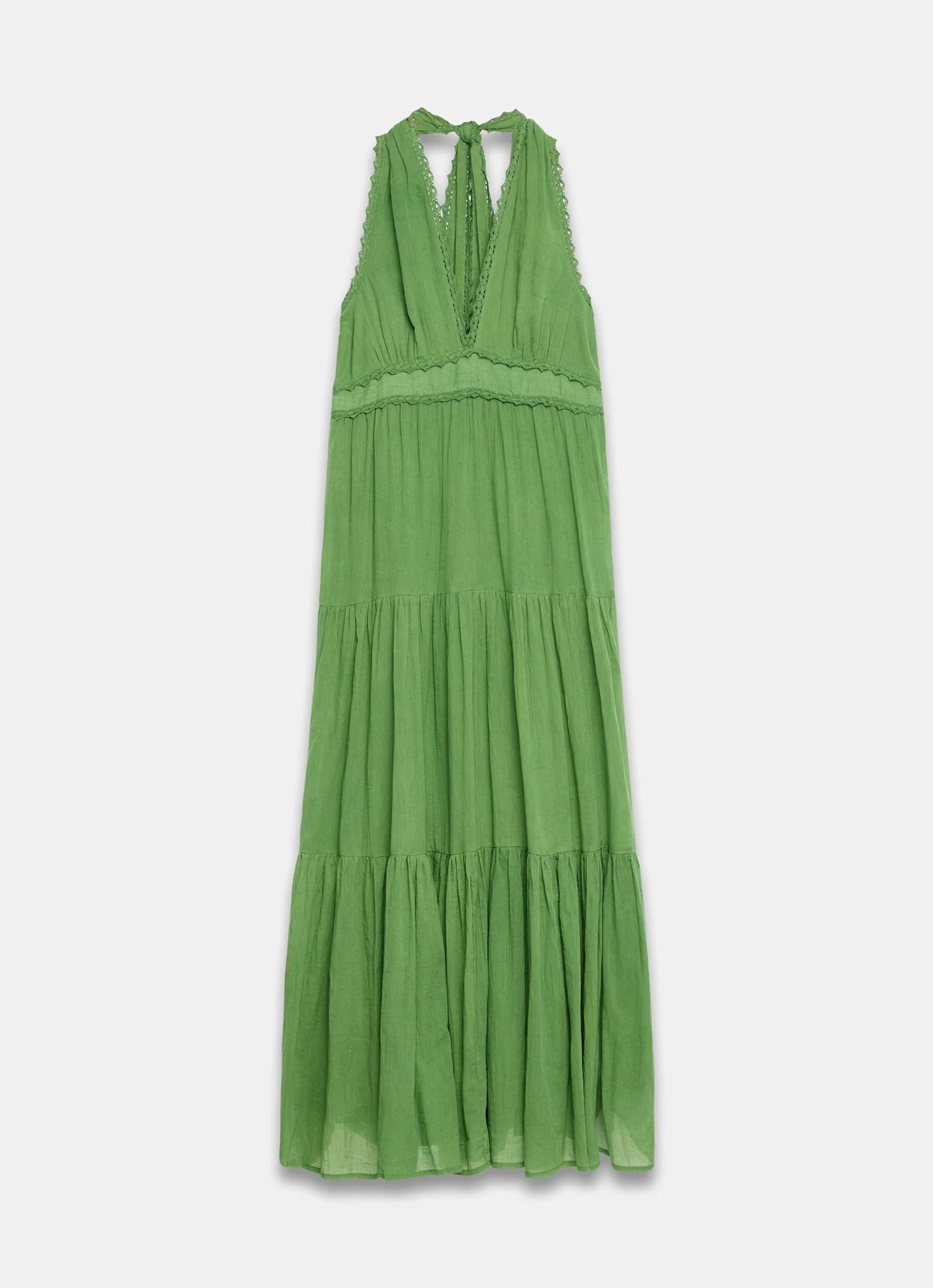 9962-green-cotton-halter-maxi-dress-7.webp Green Cotton Halter Maxi Dress