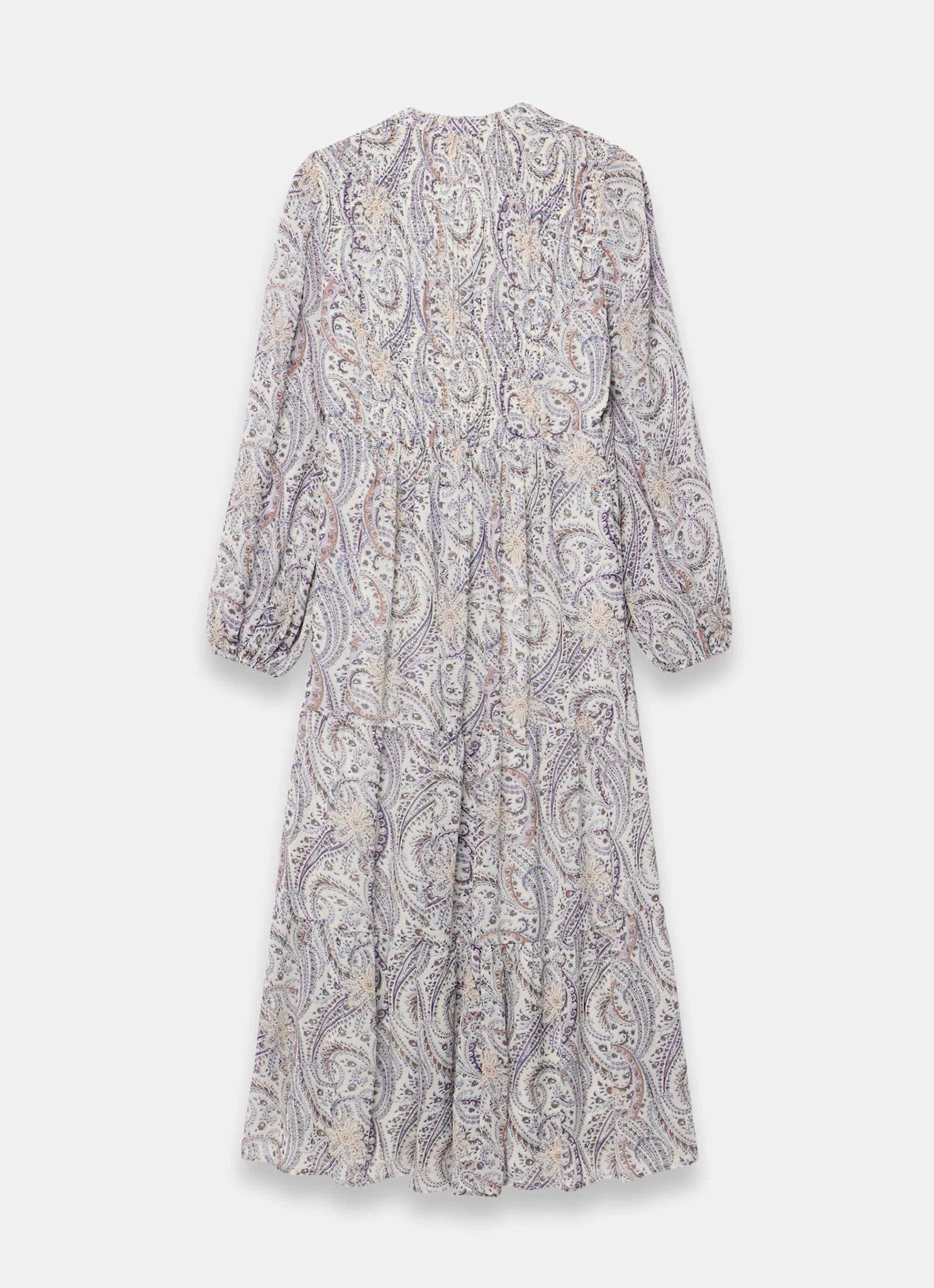 Paisley Print Boho Maxi Dress